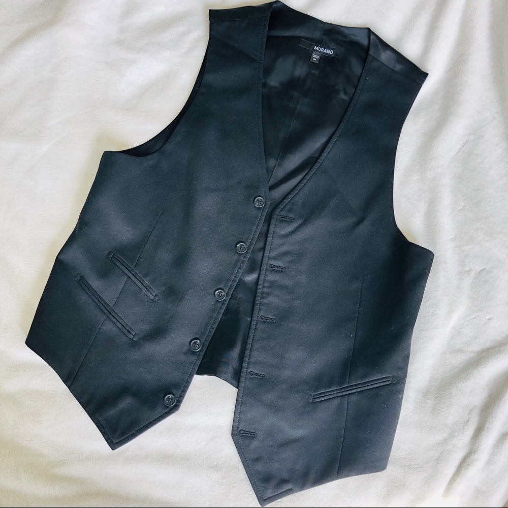 Murano Black Dress Vest SZ M